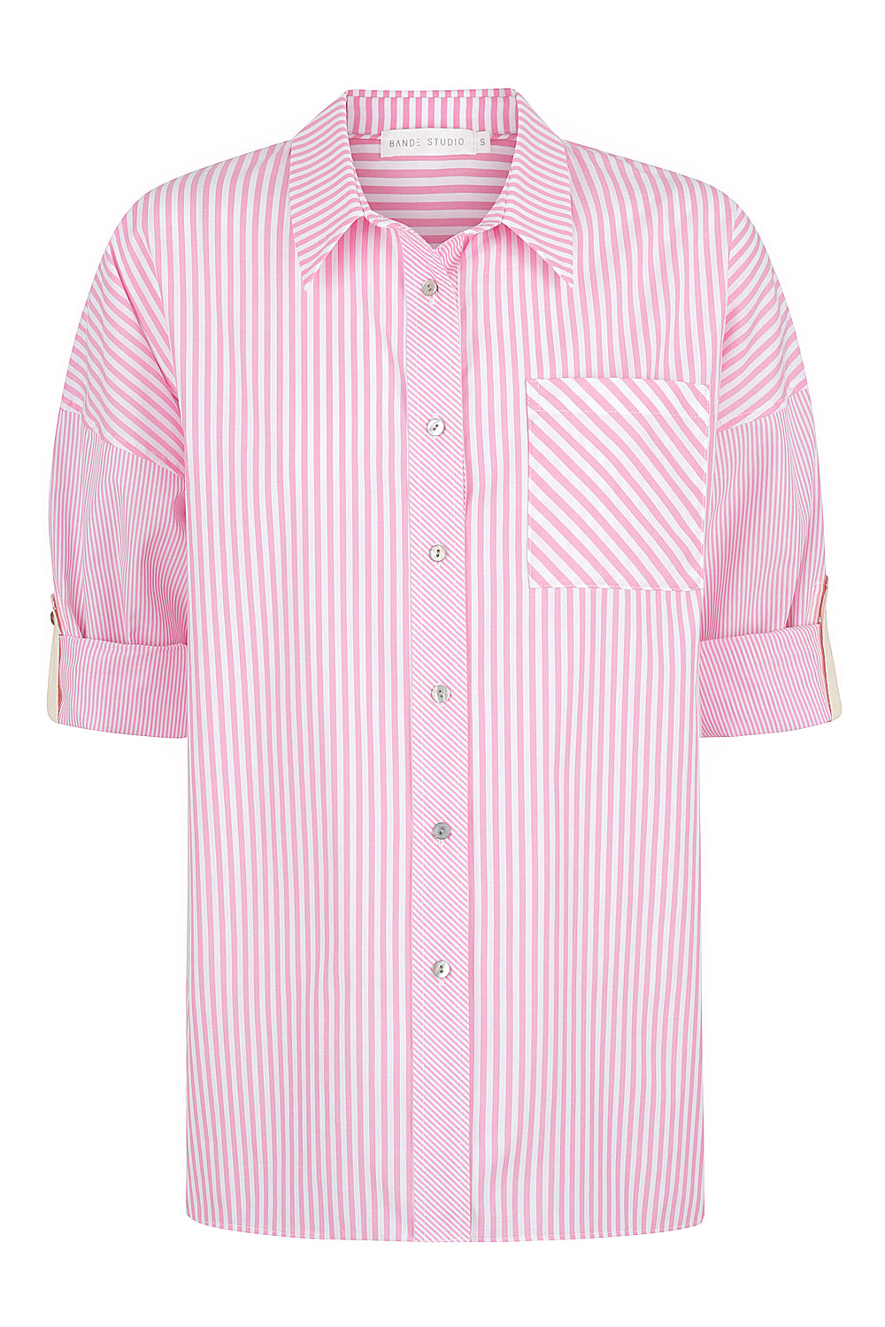 Pinot Stripe Patchwork Shirt